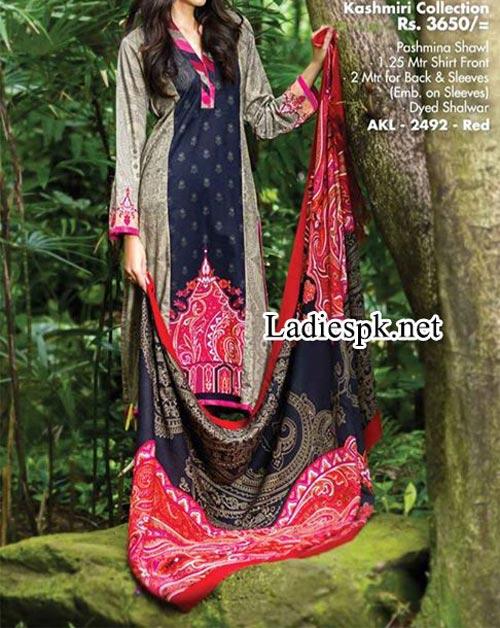 Alkaram Winter Dresses 2014 Volume 1 For Women girls Shalwar Kameez Design 2015 Fashion Trends