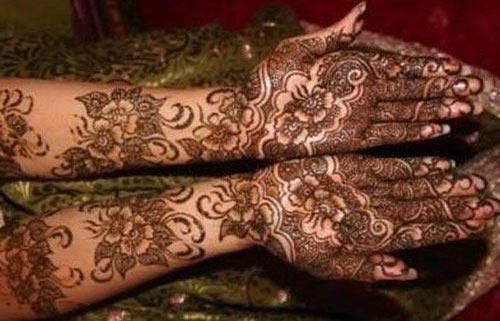 Beautiful Arabic Mehndi Designs For Front Back Hands 2015