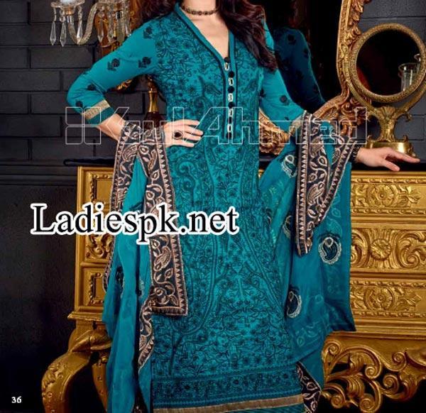 Fashion Gul Ahmed Fall Winter Dresses Designs Collection 2014 2015 Catalog Magazines Prices Women Girls