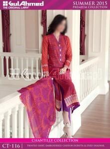 Gul Ahmed Summer Lawn Collection 2015 Prices 5000