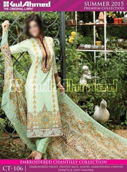 Gul Ahmed Summer Lawn Collection 2015 Prices Kurti Kurta Women