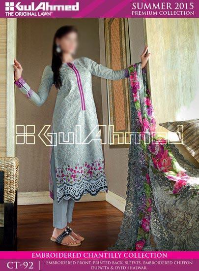 Gul Ahmed Summer Lawn Collection 2015 Prices