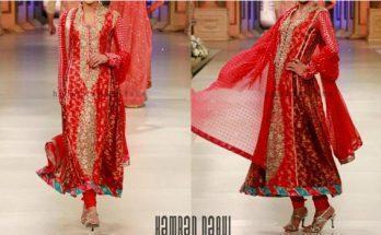Nomi Ansari Bridal Collection 2015 Pics Wedding Dresses Frock Red